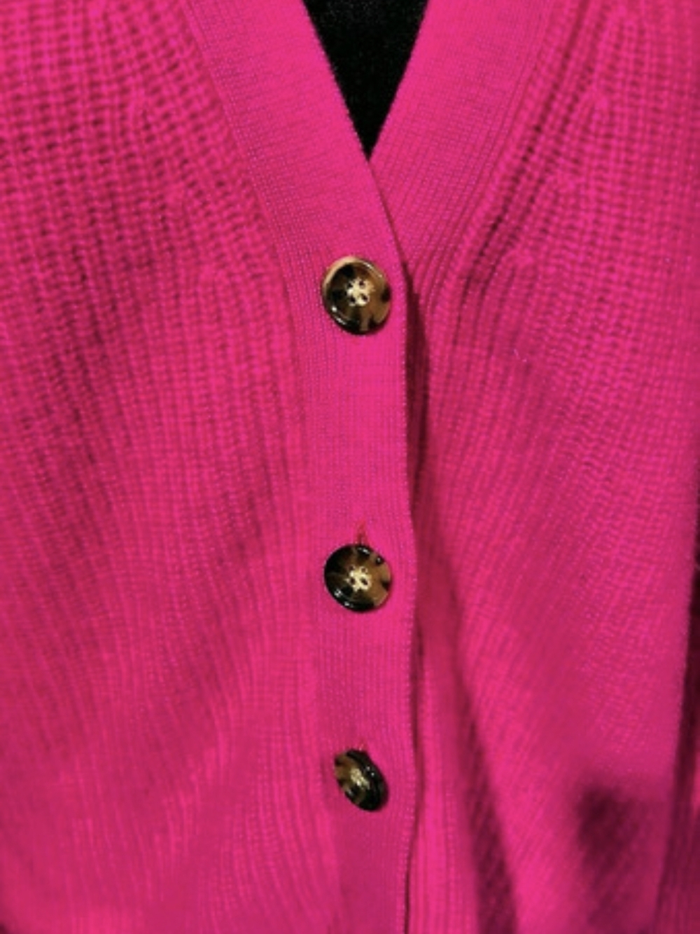La Ligne 100% Cashmere Solid Lean Lines Cardigan Pink Size Medium - Picture 5 of 8
